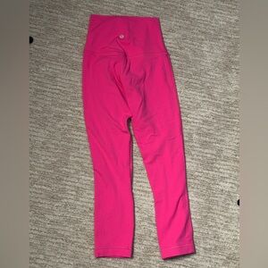 Pink High-Waisted Leggings lululemon worn once